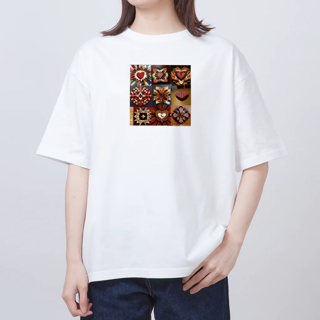 rit=ndの和の華 オーバーサイズTシャツ