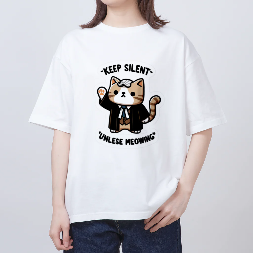 YHR Creator shopの傲慢でかわいい弁護士猫は法廷で検事とよく喧嘩した オーバーサイズTシャツ