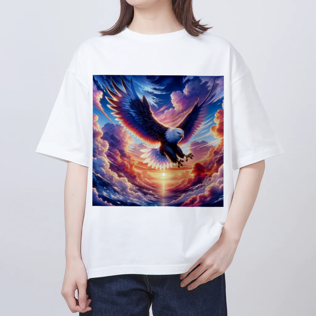 creatoonの空と大鷹 Oversized T-Shirt