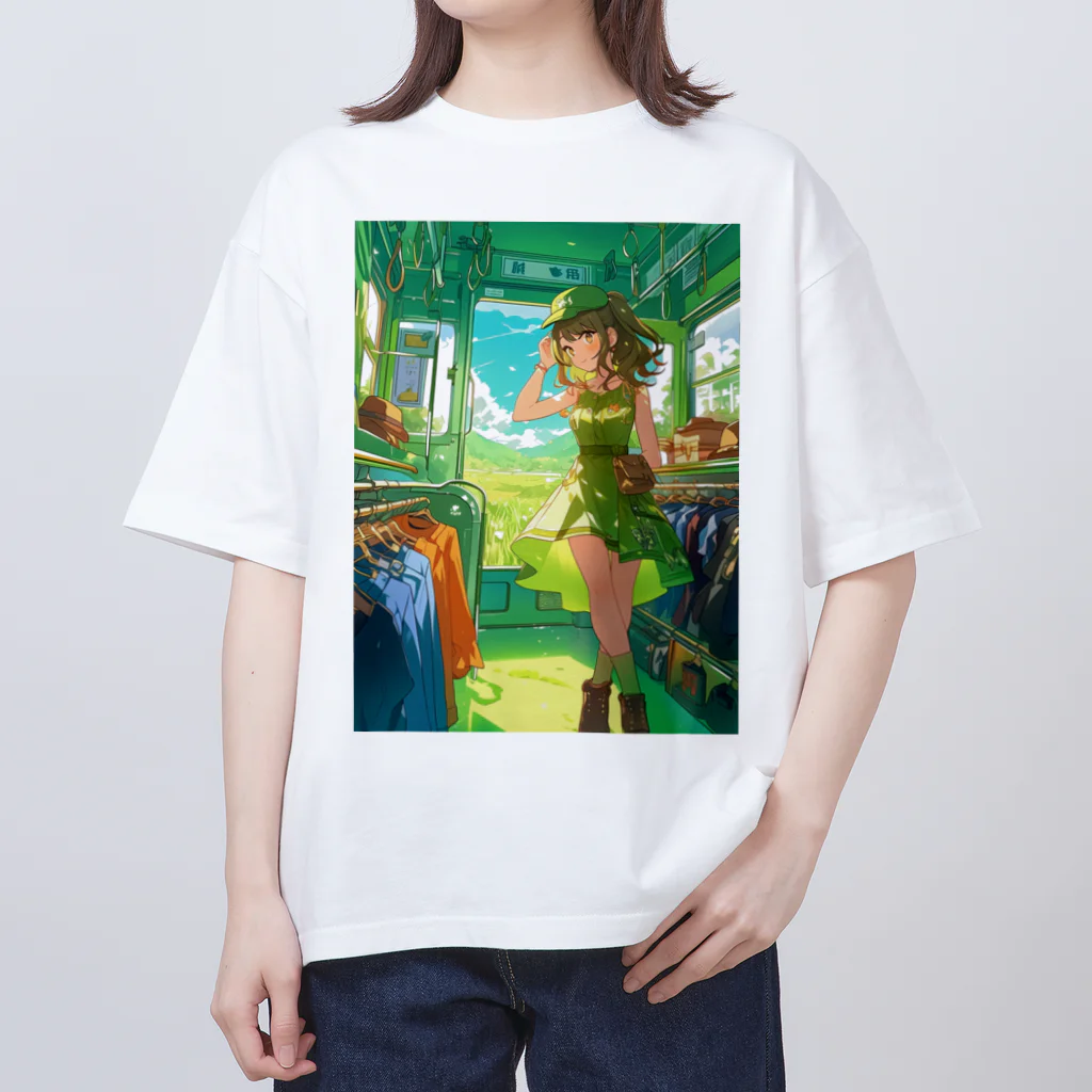 シロクマペンギンのトレインアパレルショップ Oversized T-Shirt