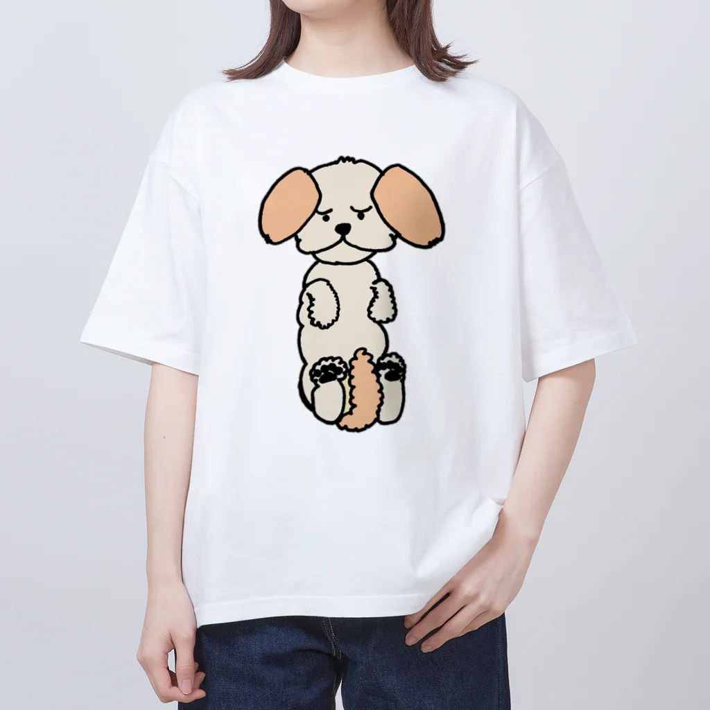 チワシーのくるみの眠いときに触らないでほしいワン（チワシー） オーバーサイズTシャツ