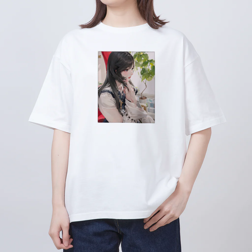 nekozou1986の美少女シリーズ”なごみ” オーバーサイズTシャツ