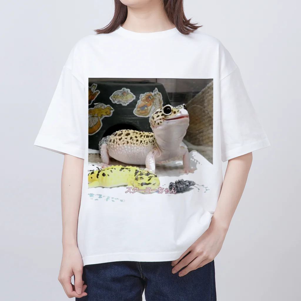 OBIWANREPのレオパのスターミーちゃん Oversized T-Shirt