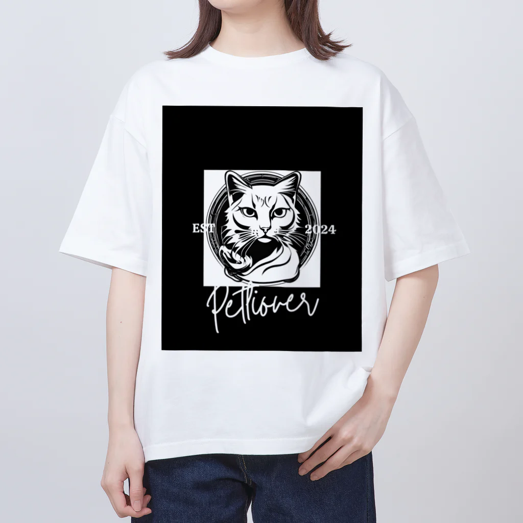 SERIY_SHOPの勇敢な猫戦士 オーバーサイズTシャツ