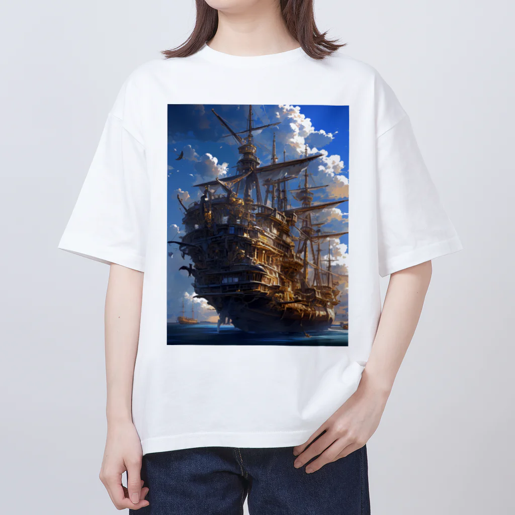 AQUAMETAVERSEの海賊船　なでしこ1478 オーバーサイズTシャツ