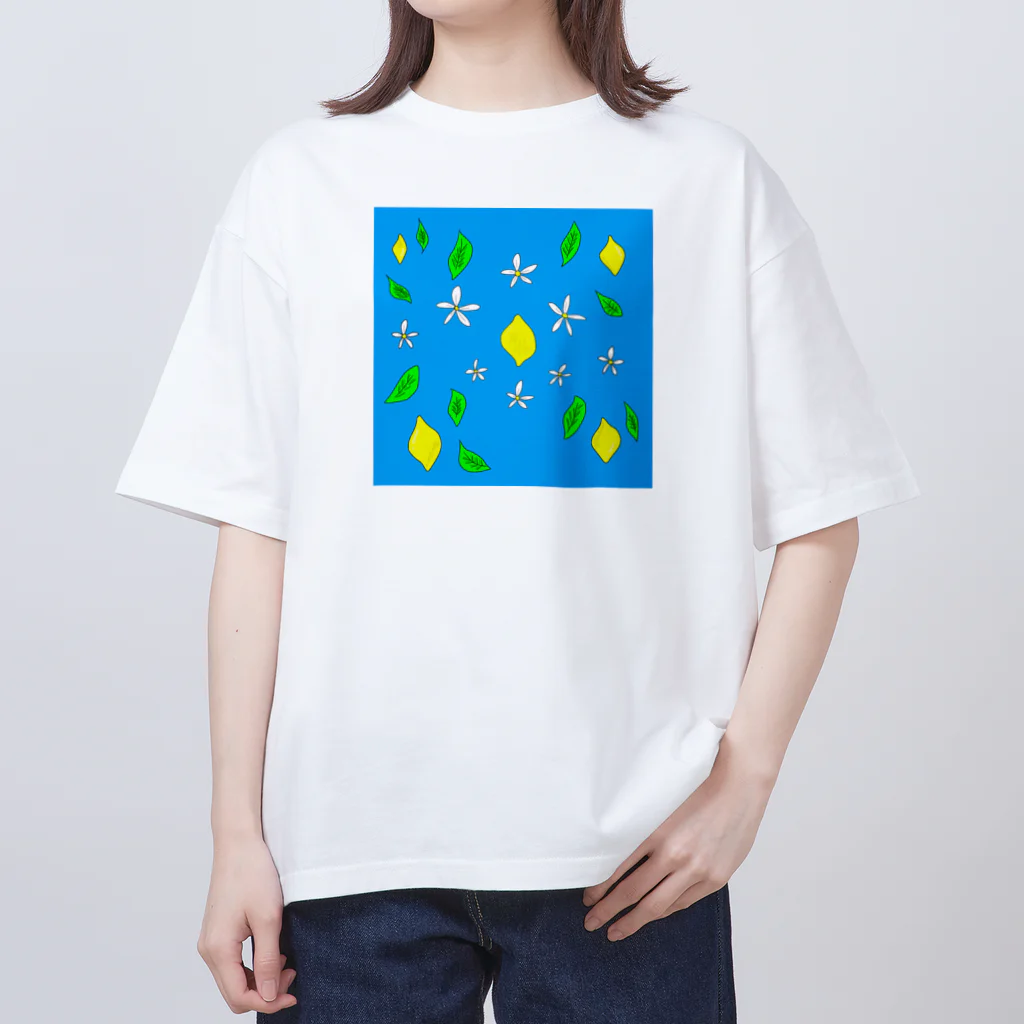 れもんのお店の水に浮かべたレモン オーバーサイズTシャツ