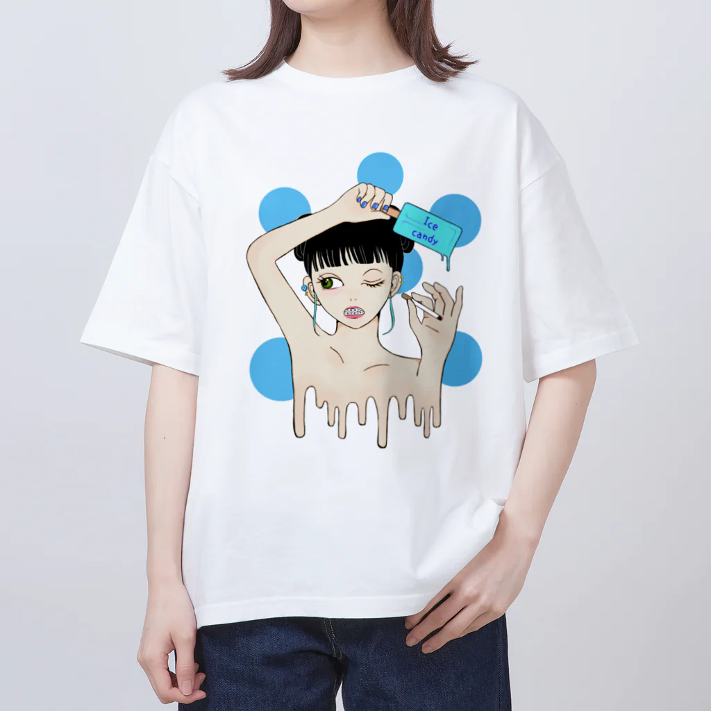 笑う動物のIce candy Oversized T-Shirt