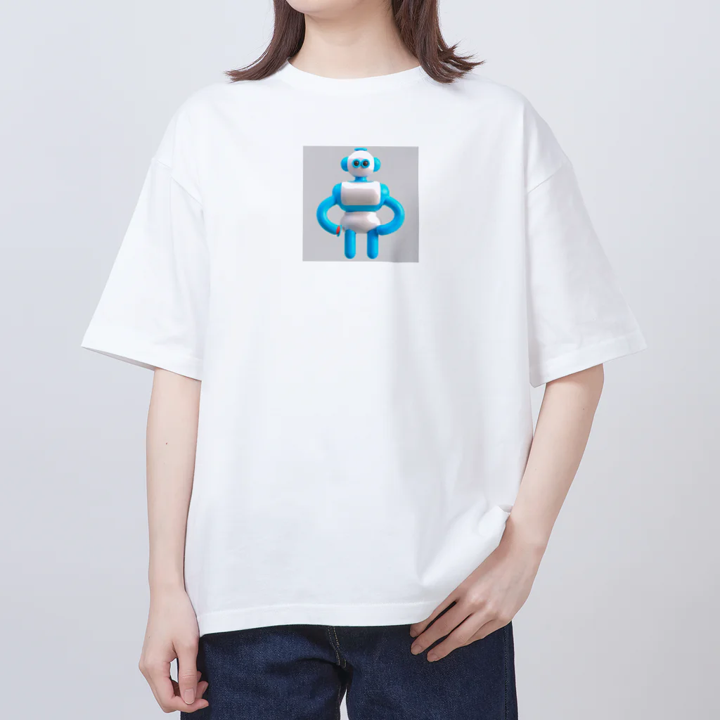 ウェブエンパイアの陽気なアンドロイド オーバーサイズTシャツ