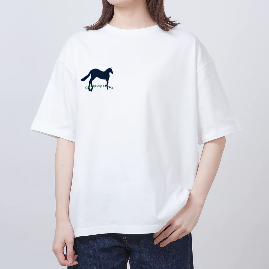 ピネファインの馬イラスト オーバーサイズTシャツ