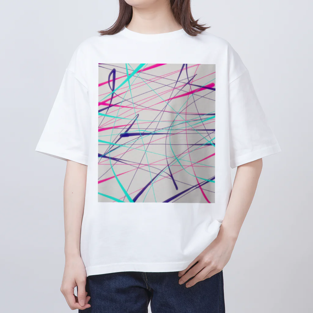 納豆ごはんの電流 Oversized T-Shirt