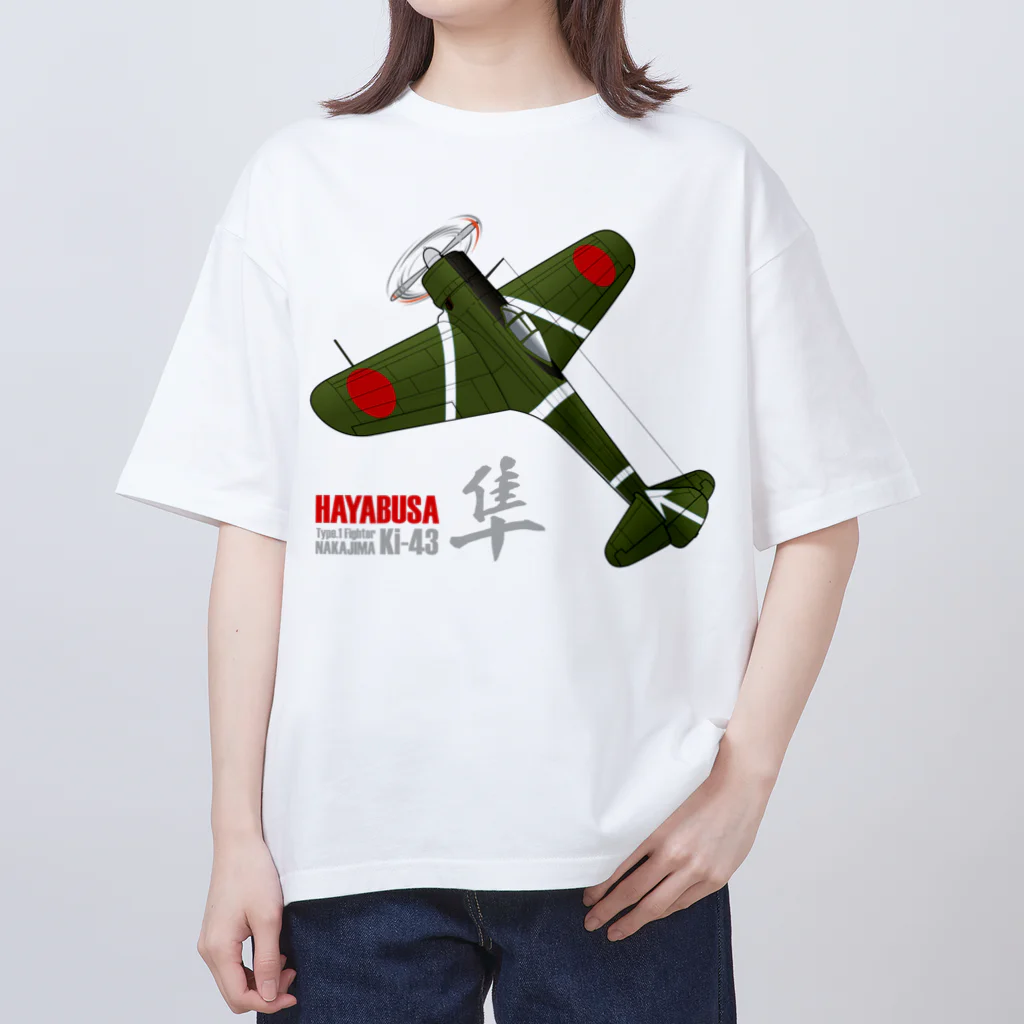 NYAO_AVIATIONの一式戦 隼（加藤隼戦闘隊 隊長機）グッズ オーバーサイズTシャツ