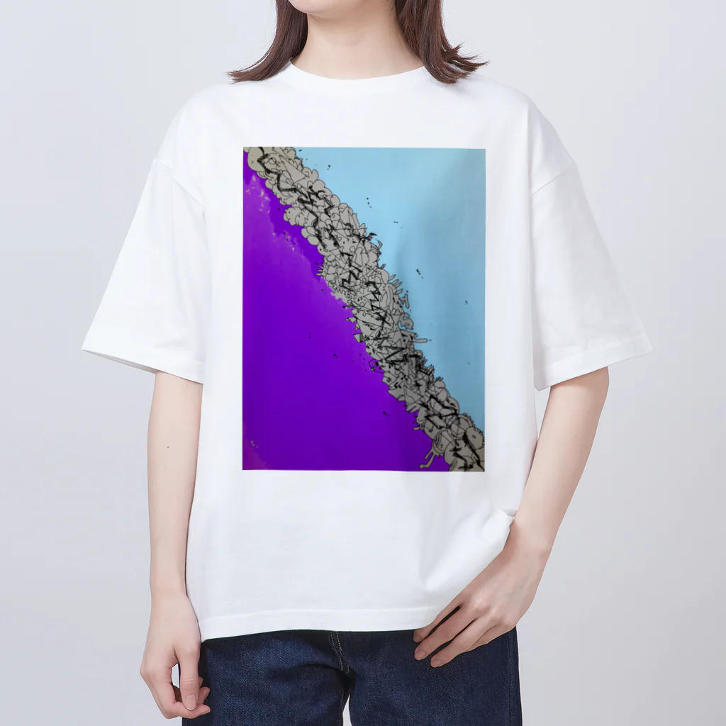 BEYOND_BEYONDの紫浄土 Oversized T-Shirt