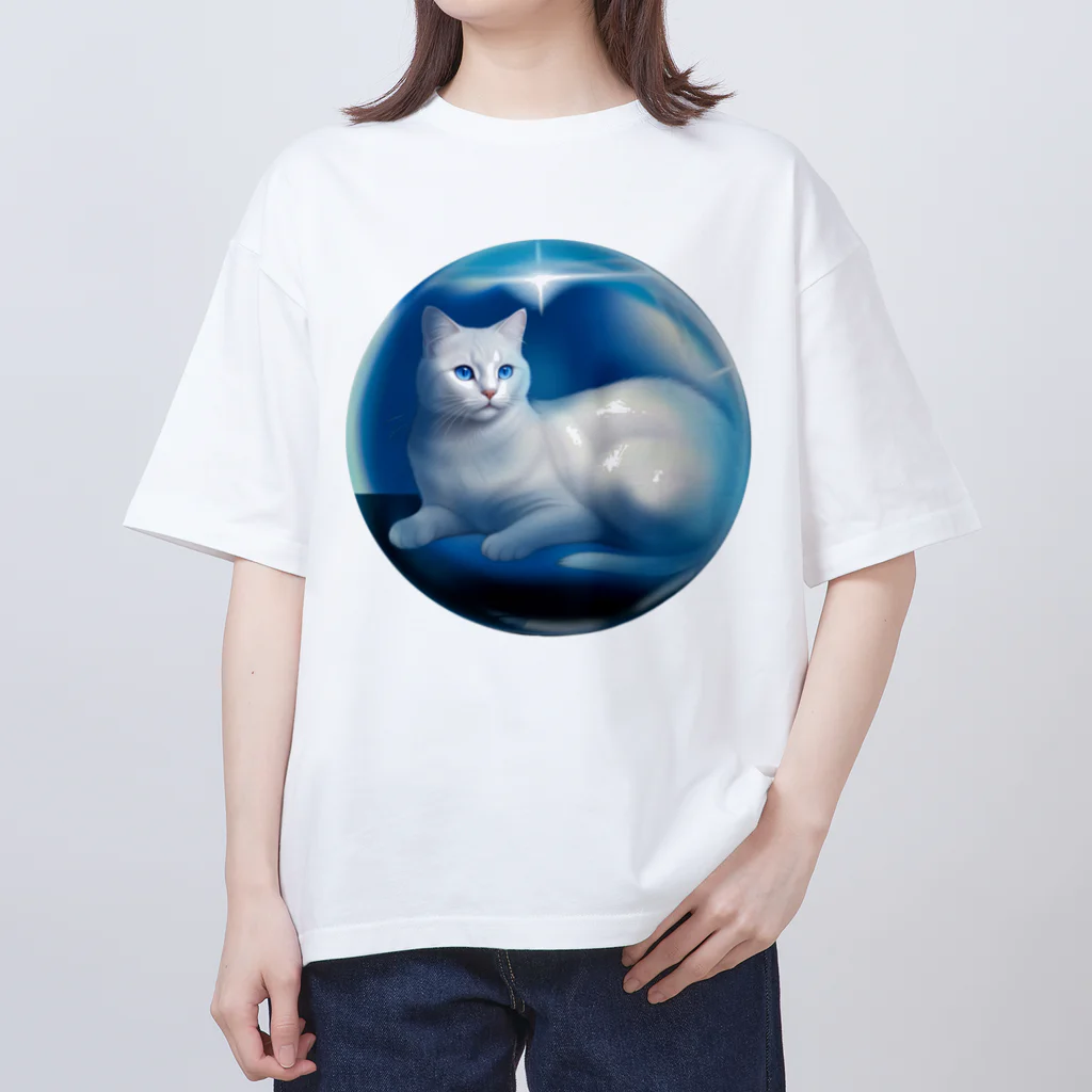 Sacret Animals in your headのSecret CAT in your head 聖なる猫 Oversized T-Shirt