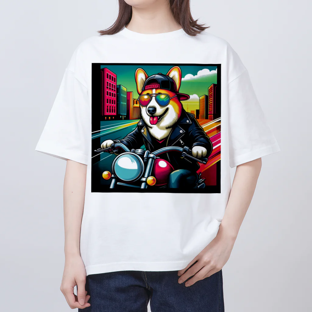 キャップ犬専門店のキャップ犬4 Oversized T-Shirt