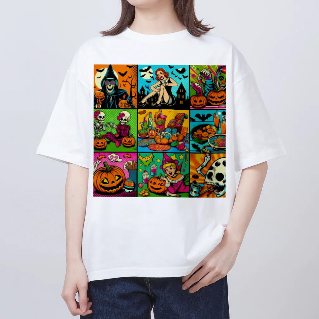 momonekokoのアメコミ風ハロウィン Oversized T-Shirt