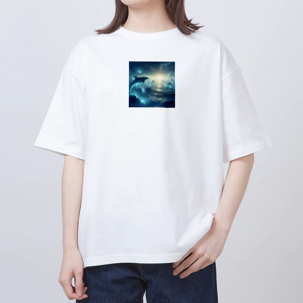 animalsの神秘的なイルカ Oversized T-Shirt