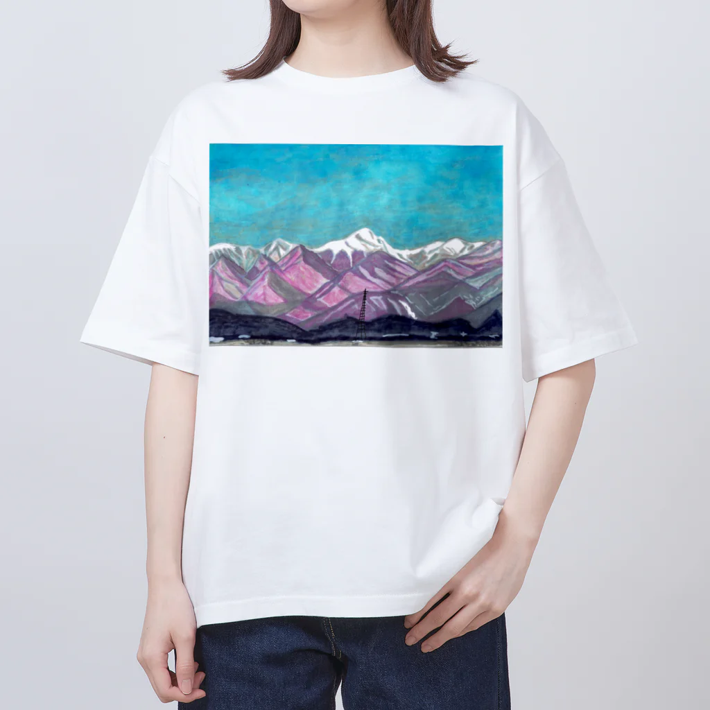 Daria tanakaの常念岳モルゲンロート Oversized T-Shirt