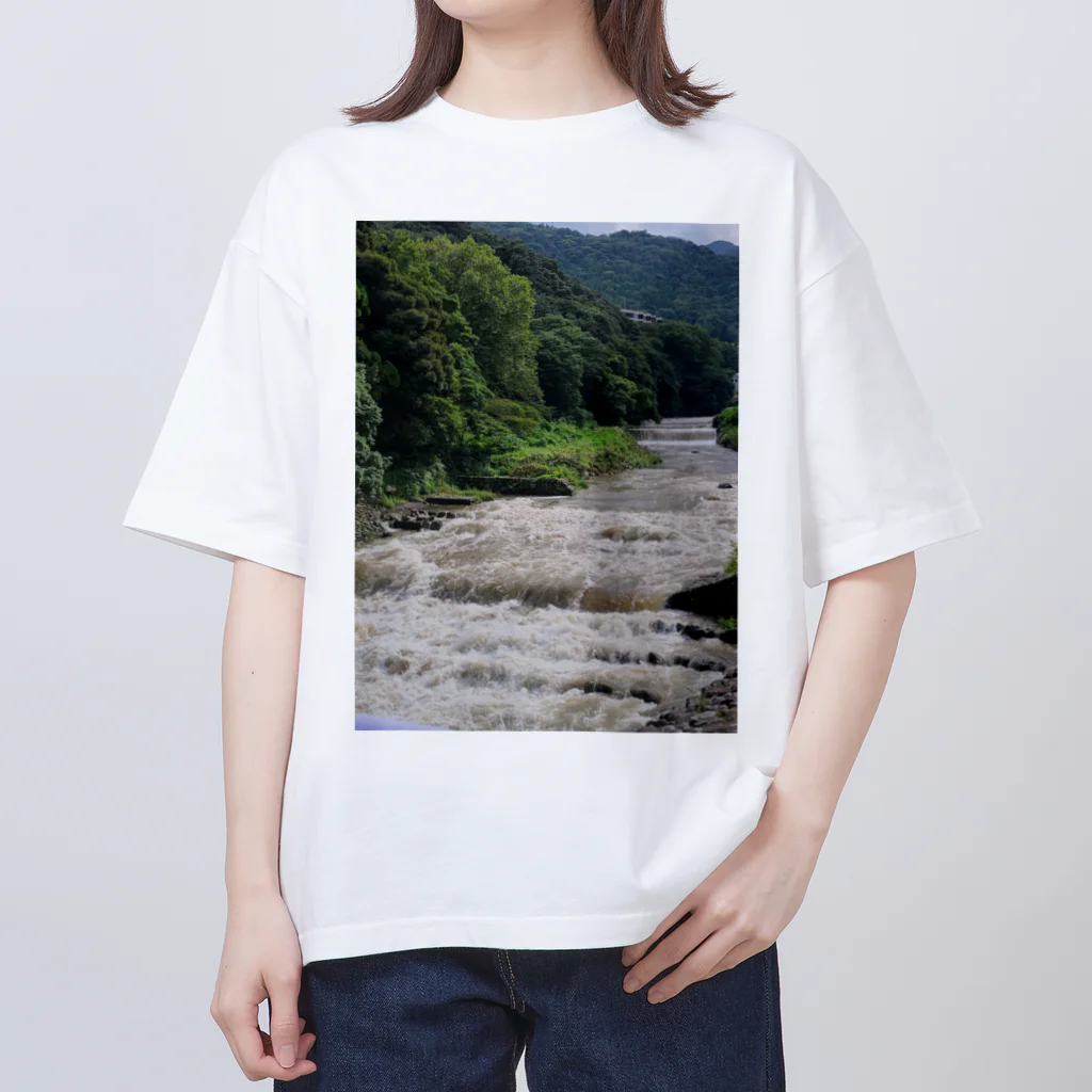 TACOIKAのHakone　RainyDay オーバーサイズTシャツ