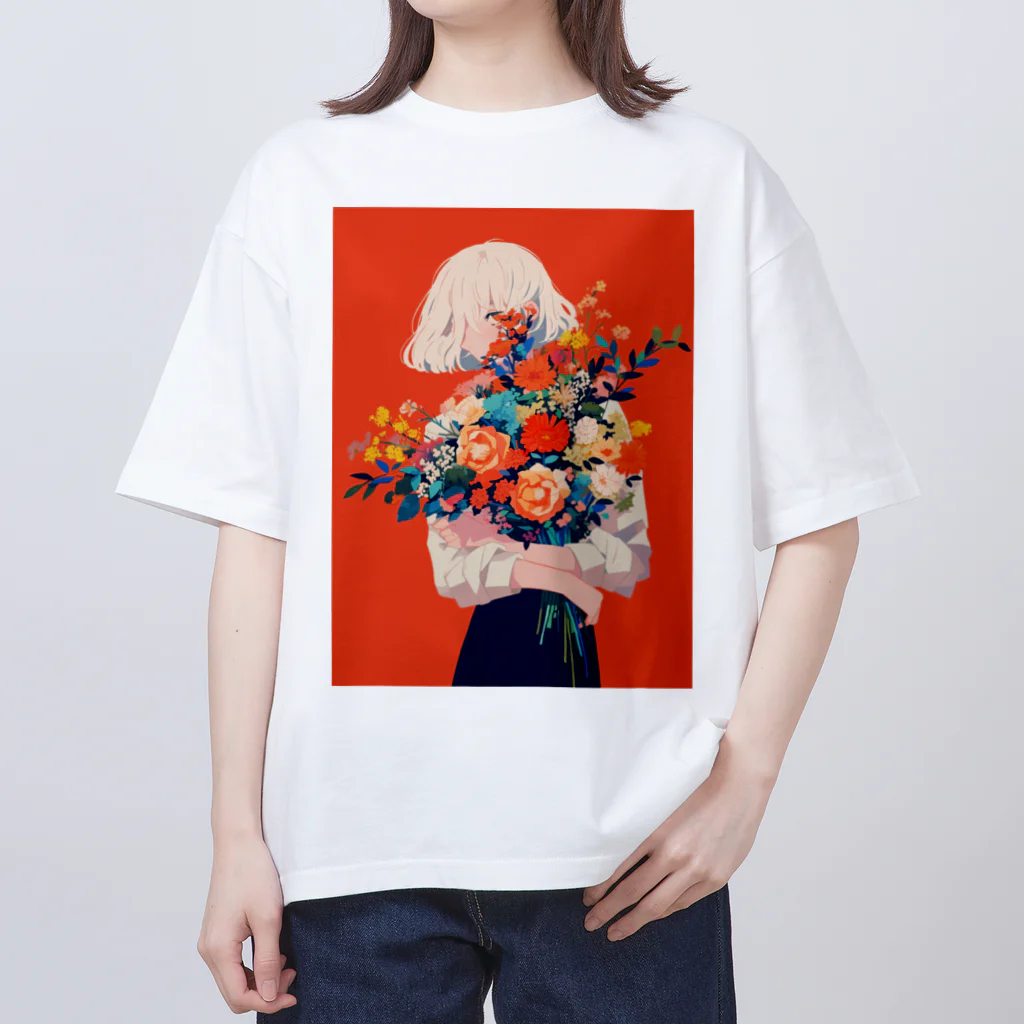 AQUAMETAVERSEの花束をあなたに　Hime  2530 Oversized T-Shirt