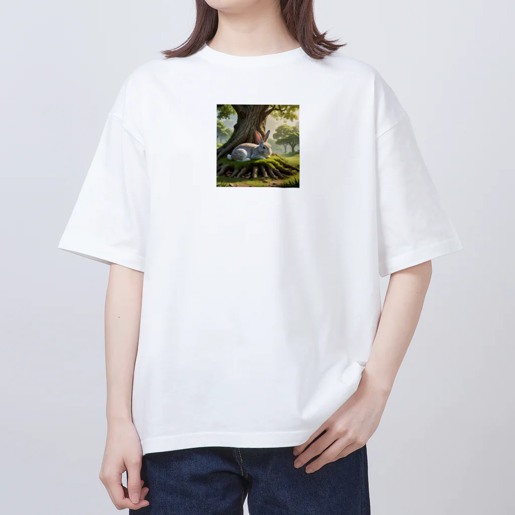 カズシの森のうさぎ Oversized T-Shirt