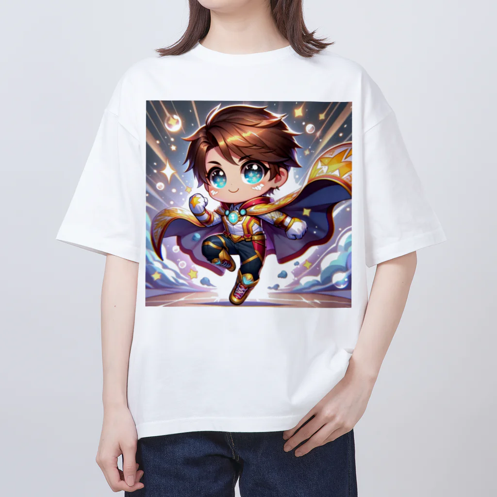 リトルスタイルズ　パパママ&子ども服のスパークリングヒーローミライ オーバーサイズTシャツ