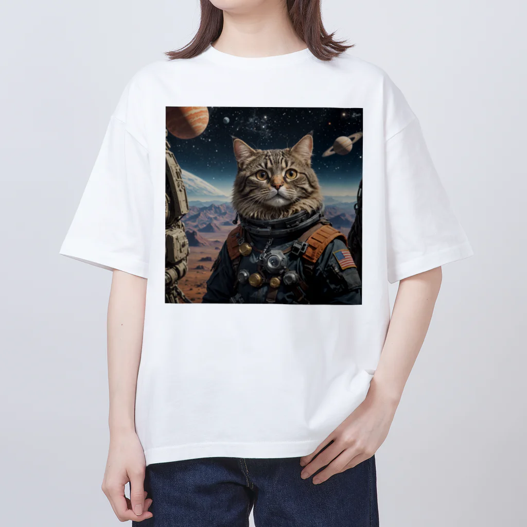 roogerの宇宙猫1 Oversized T-Shirt