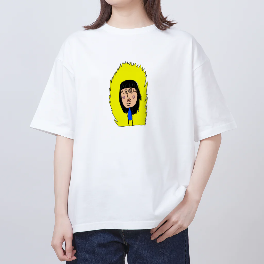 謎の仲間たちのキメてる美女 オーバーサイズTシャツ