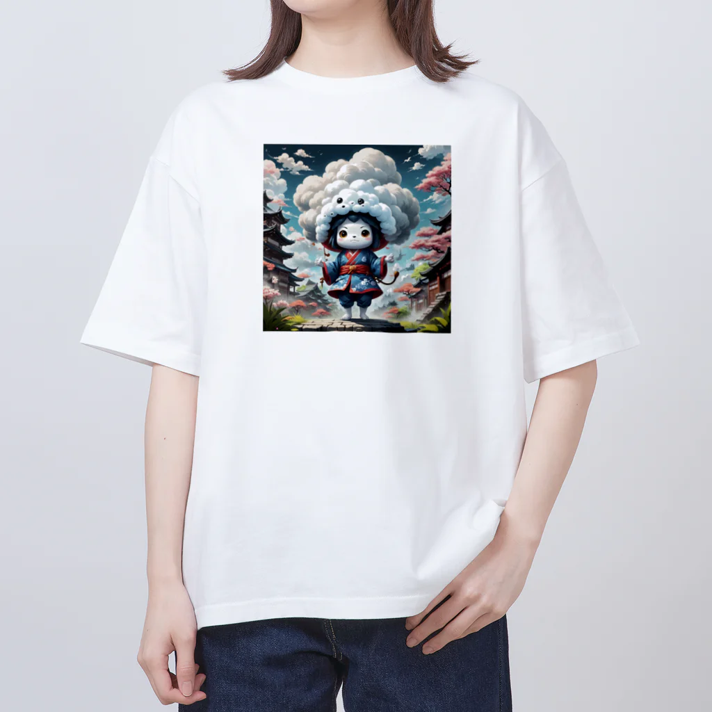 AI妖怪大図鑑の入道雲妖怪　せきらん オーバーサイズTシャツ