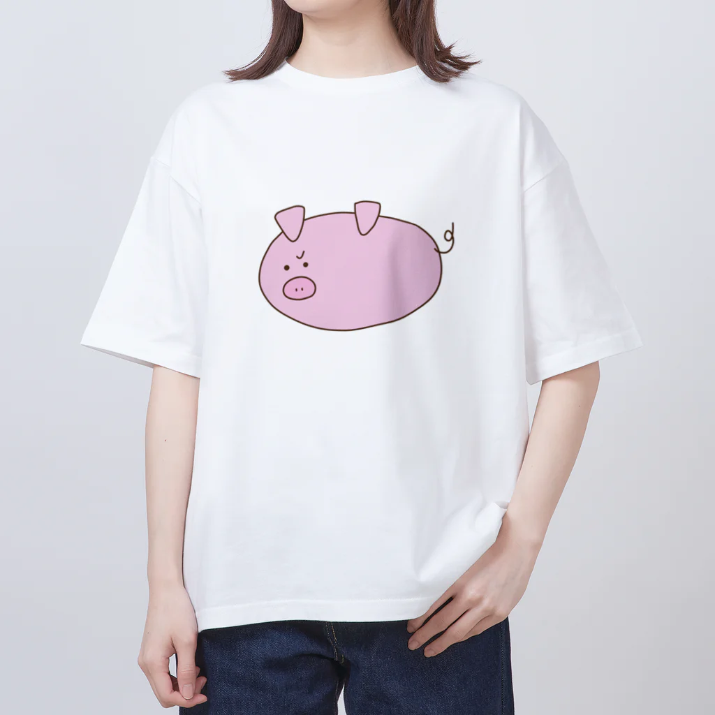 Hanamari のあたち、怒ってます　byぶた オーバーサイズTシャツ