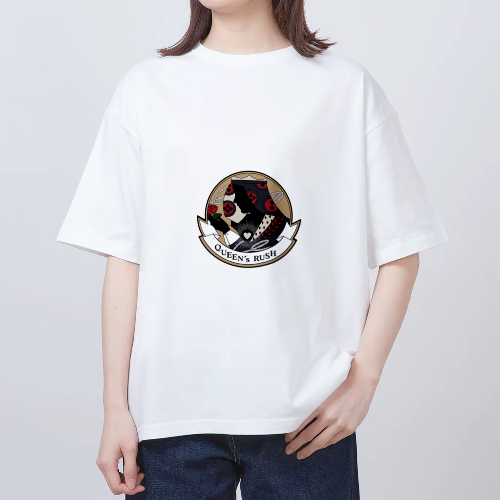 QUEEN’ｓRUSHのQUEEN'S RUSHショップロゴ Oversized T-Shirt