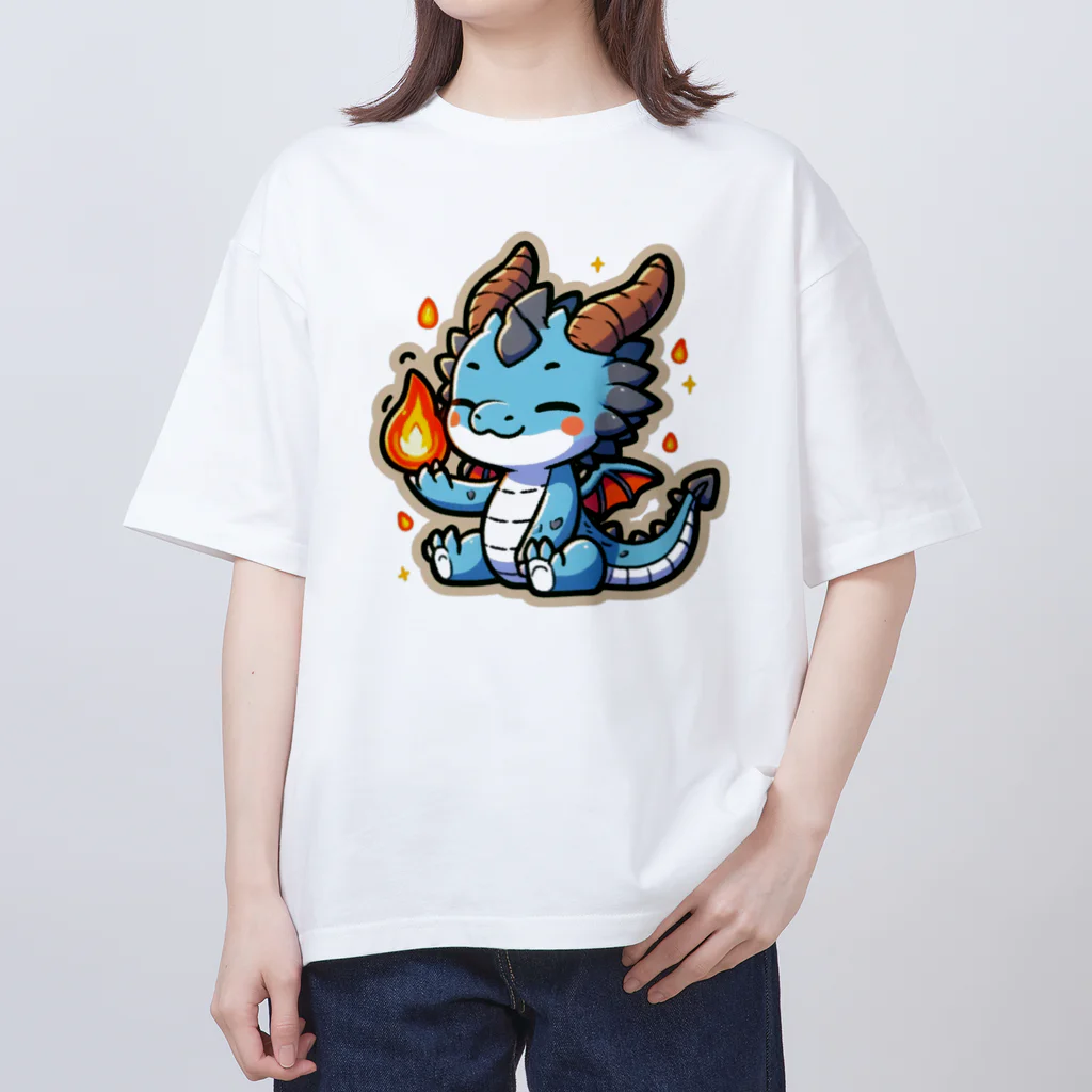 scarlet358のドラゴンくん Oversized T-Shirt