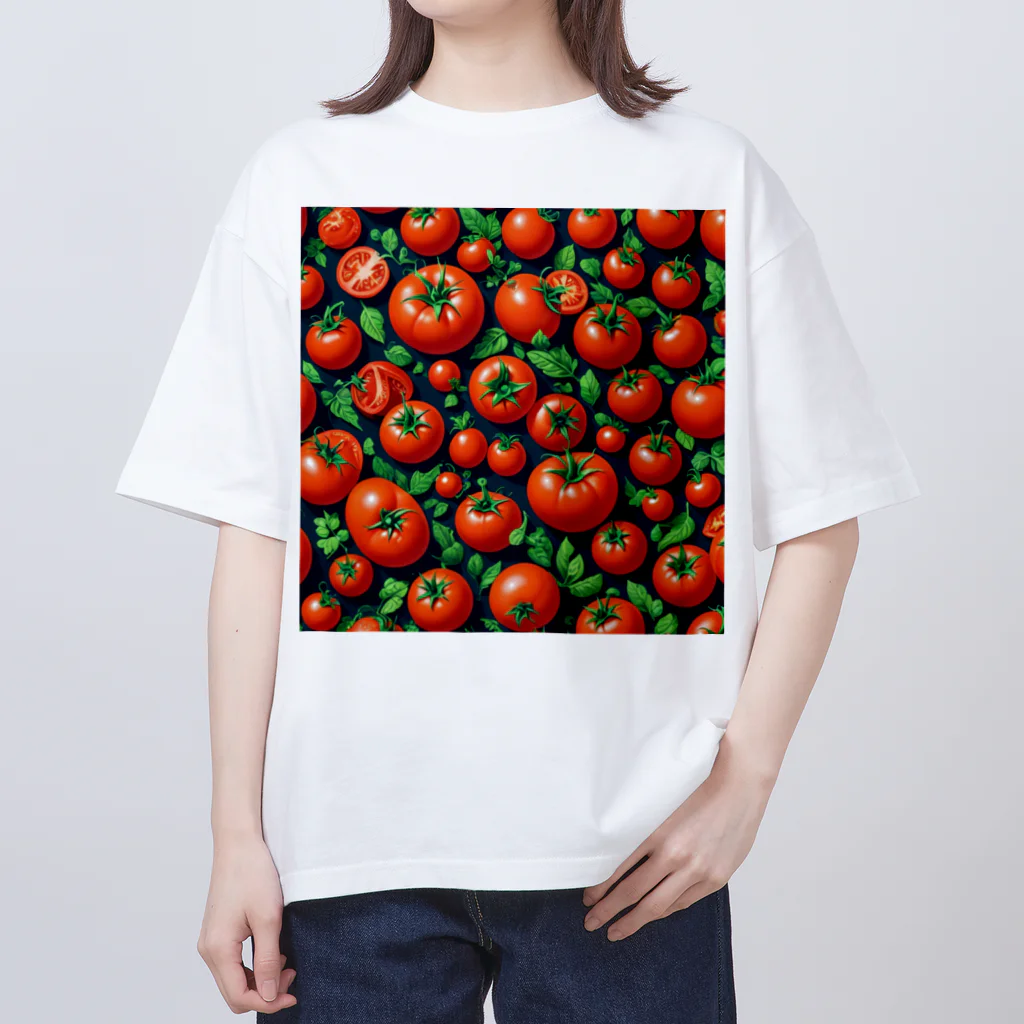 でゅのミニトマト オーバーサイズTシャツ