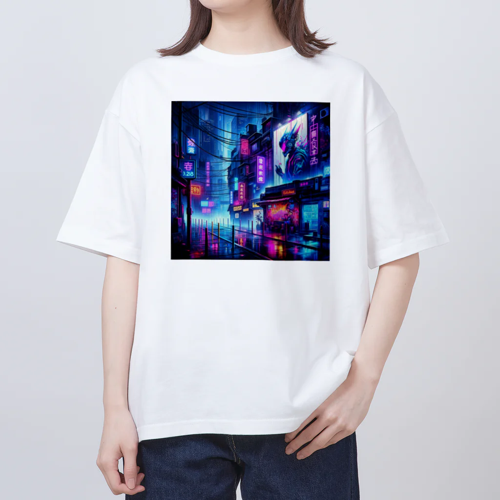 asayoshi_dxのストリートアート Oversized T-Shirt