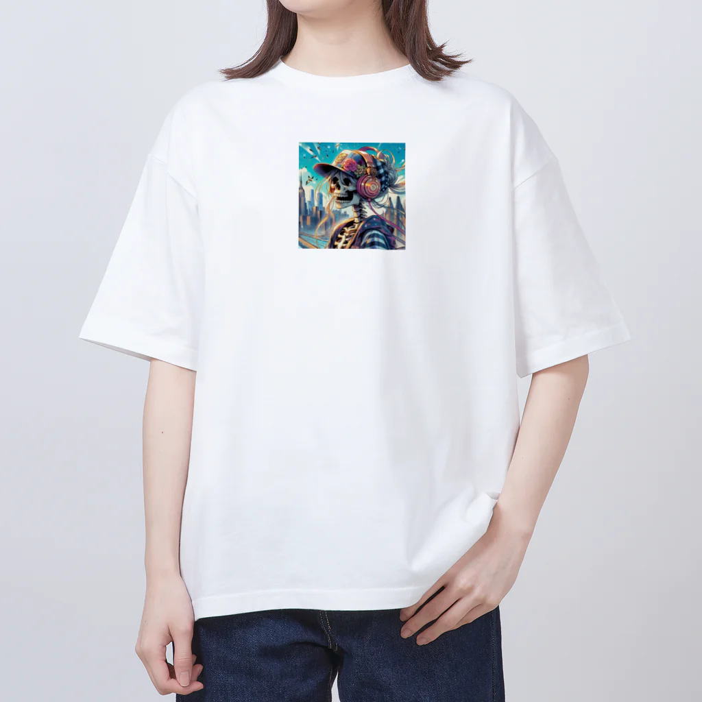 NeuroXのスカルシュガー オーバーサイズTシャツ