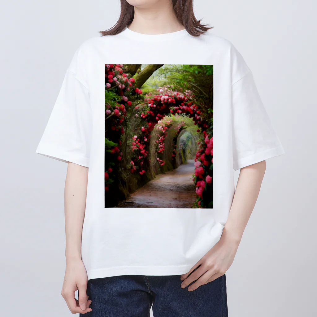 AQUAMETAVERSEの椿のドーム　なでしこ1478 Oversized T-Shirt