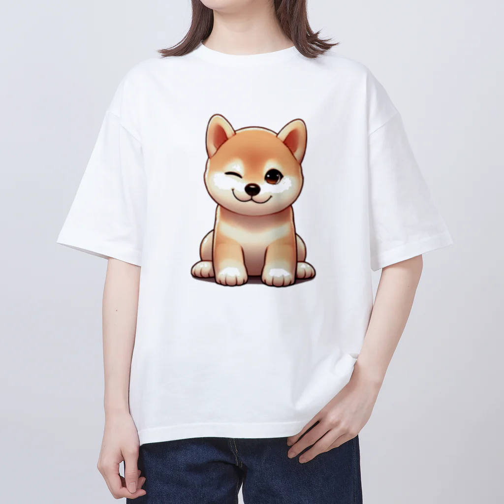 noririnoのウィンク柴 オーバーサイズTシャツ