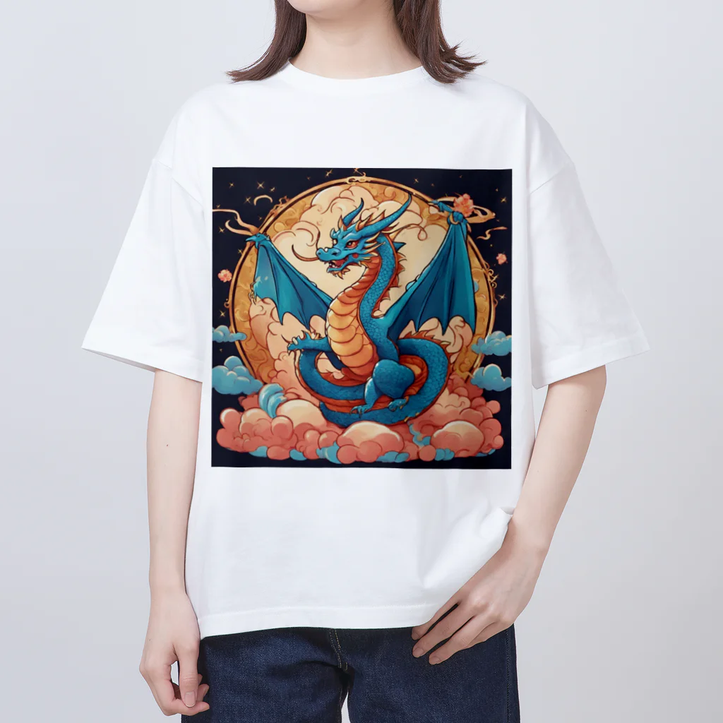 the blue seasonの昇華する守護龍 オーバーサイズTシャツ