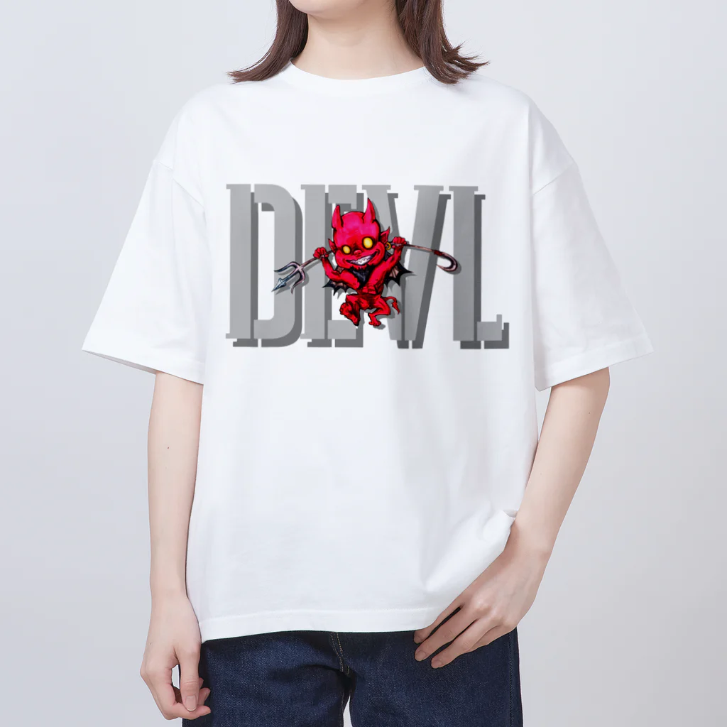 KENNY a.k.a. Neks1のRED DEVL BIG TYPE オーバーサイズTシャツ