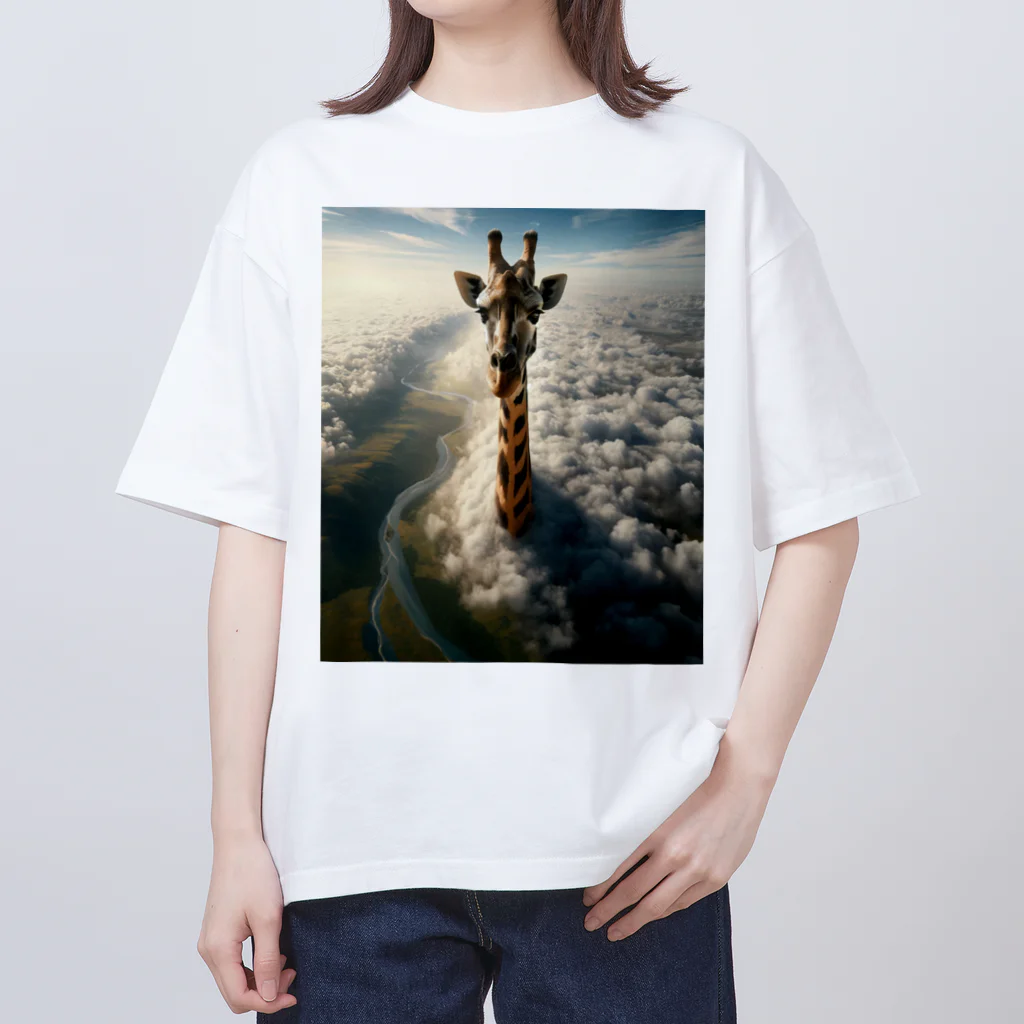 雑貨「キリン堂」のきりん３１ Oversized T-Shirt