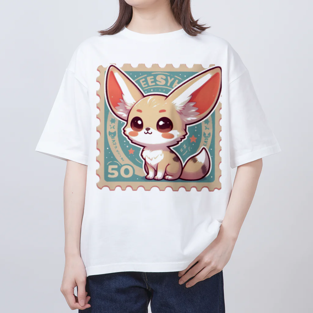 ゆうちゃんNFTいいねの耳長が可愛いフェネックちゃん Oversized T-Shirt