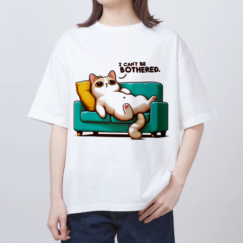 AI cat storeのダラダラしている猫 オーバーサイズTシャツ