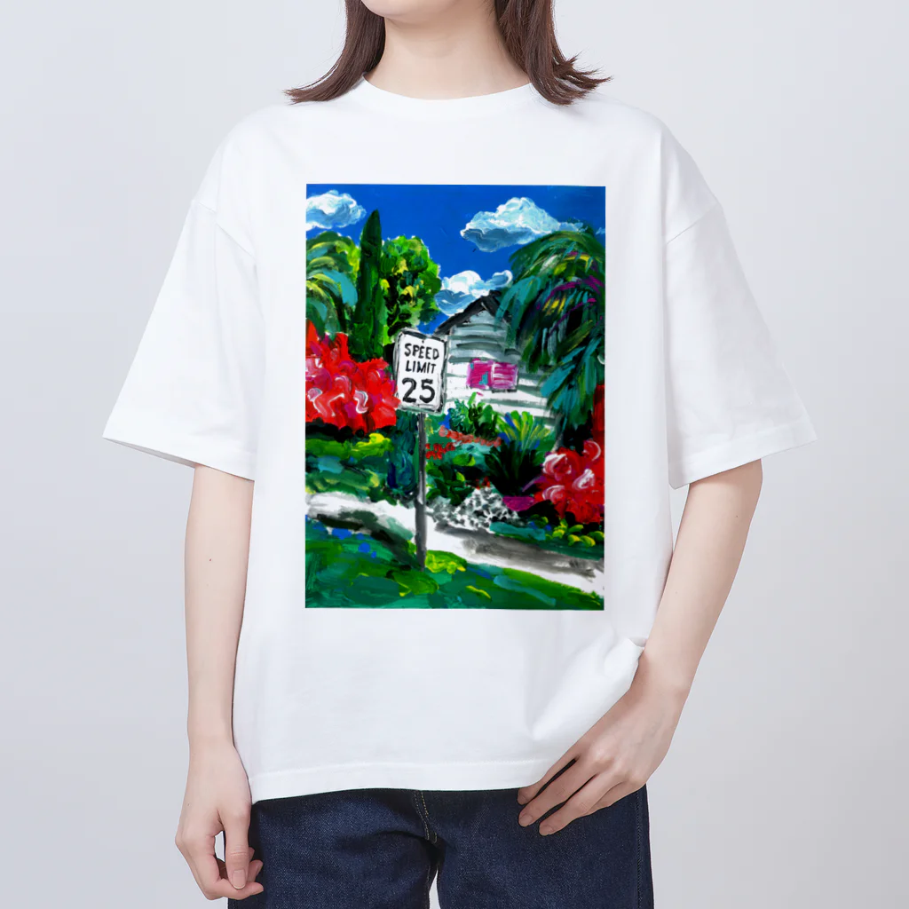 Chisato Odaの標識と家 オーバーサイズTシャツ