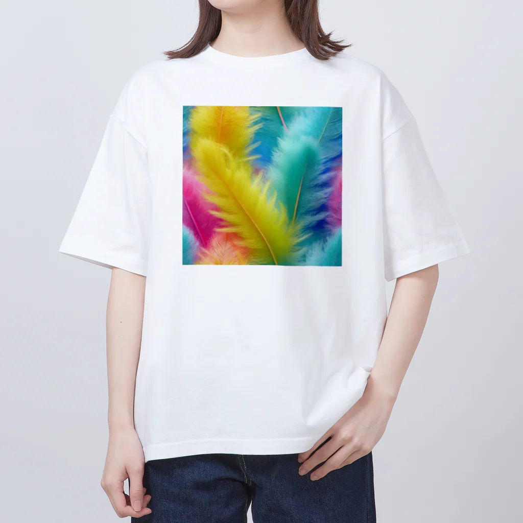 chan-takehaniの羽根のカレイドスコープ Oversized T-Shirt