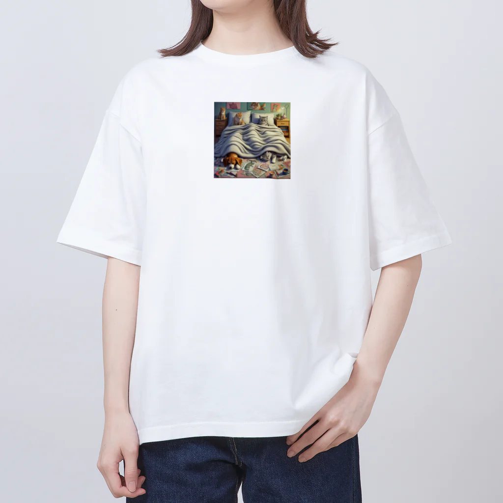 ichi_cocoのにゃかよし オーバーサイズTシャツ