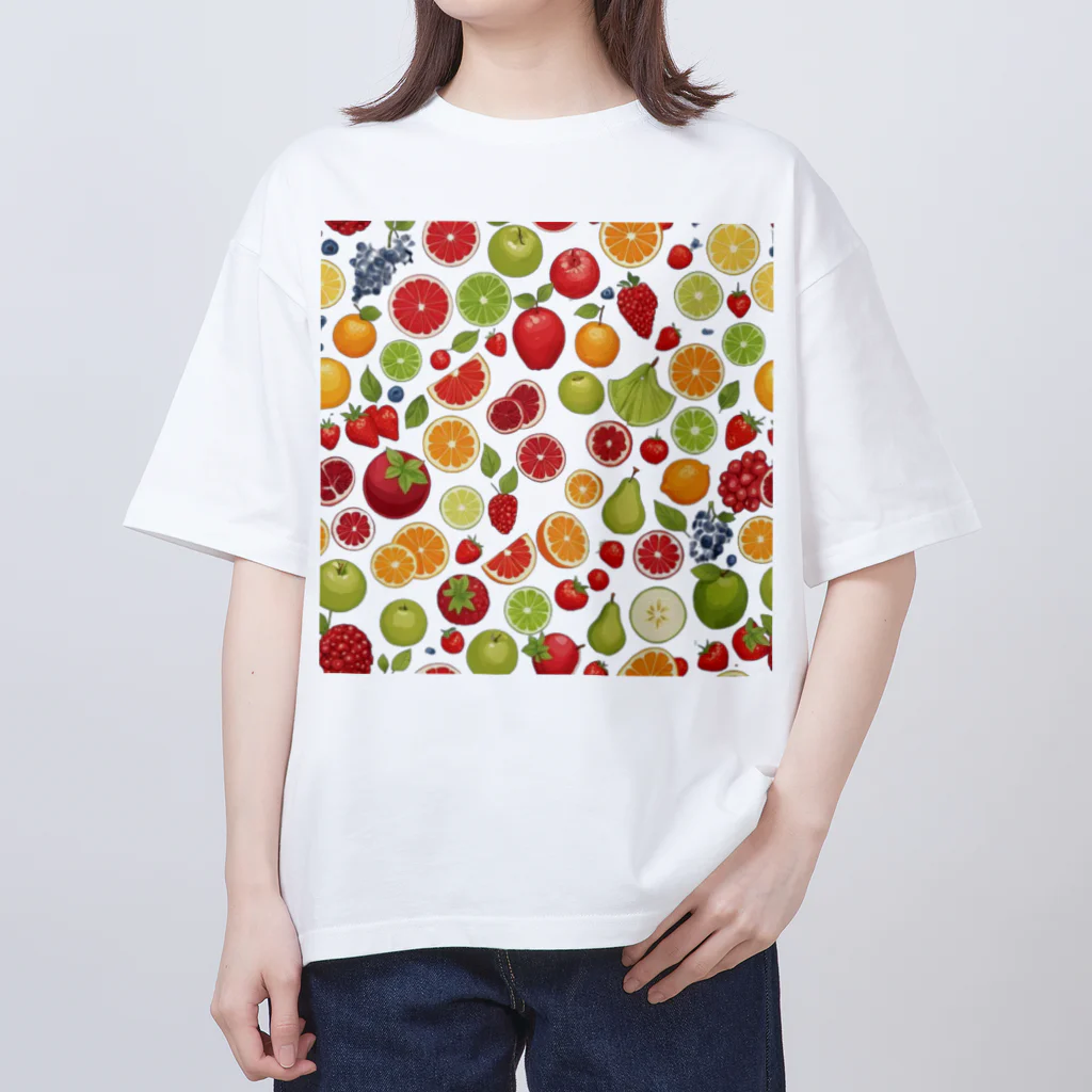 CHIKUSHOの色々な果物 Oversized T-Shirt