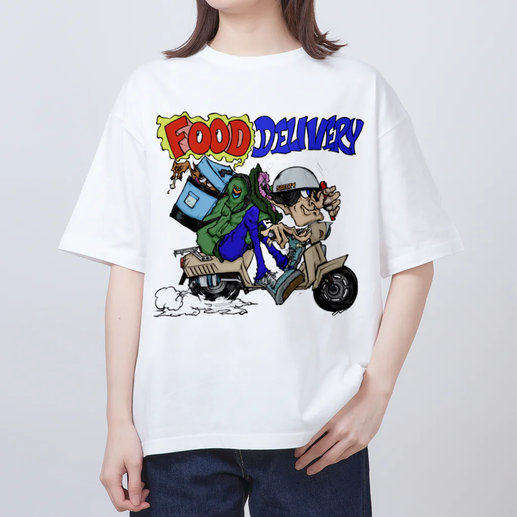 Big Apple 33のFOOD DELIVERY Oversized T-Shirt