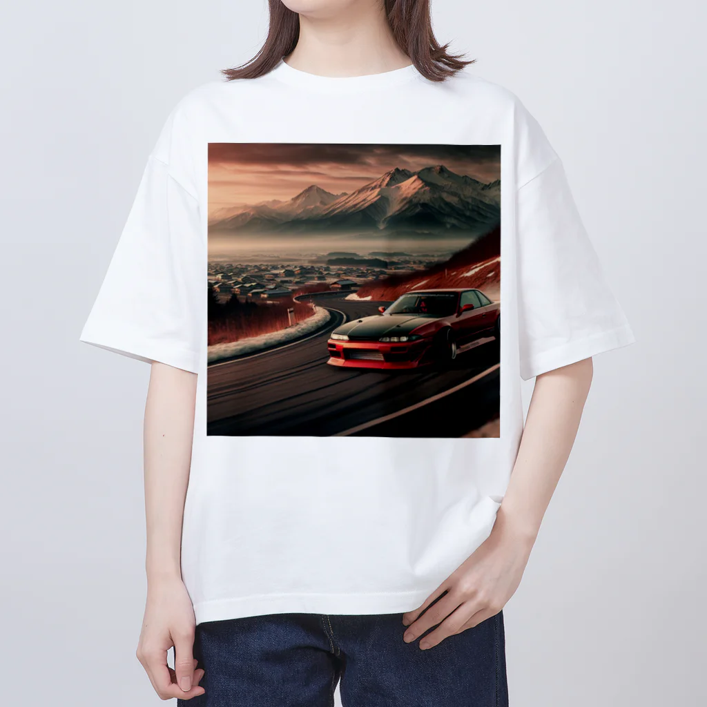 DRIFT CARSのドリフト　シルビア Oversized T-Shirt