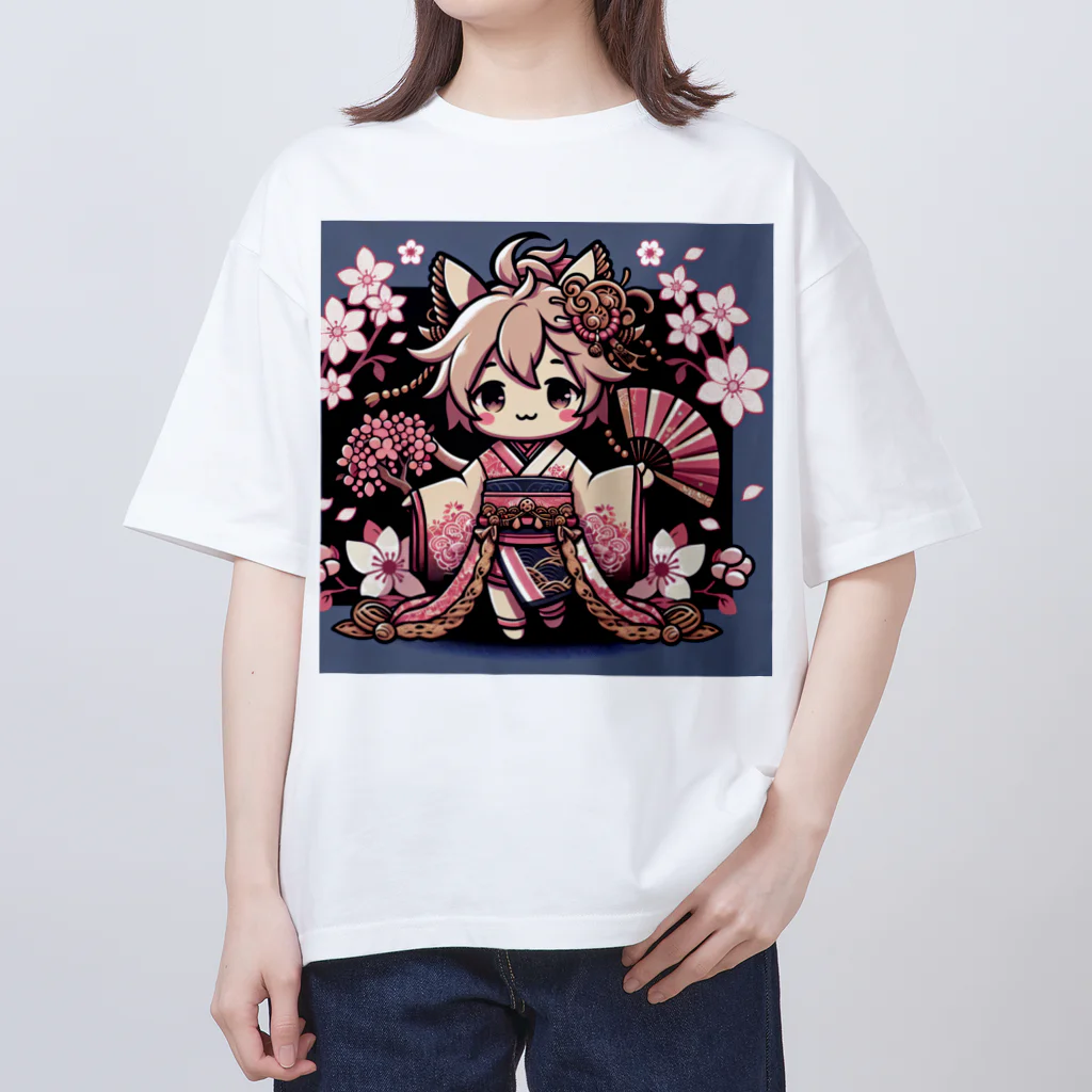 Angelheart-303の桜舞う オーバーサイズTシャツ