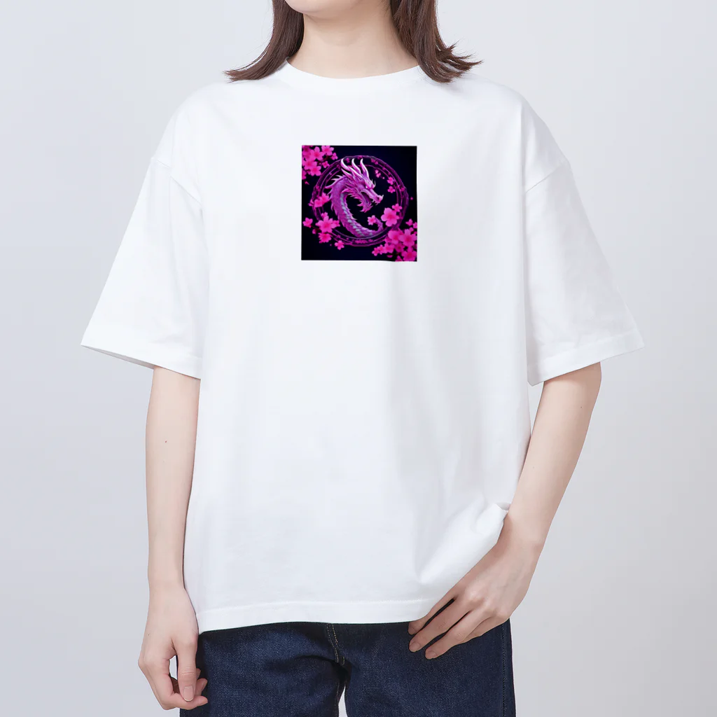 伝説の生物のdragon桜 オーバーサイズTシャツ