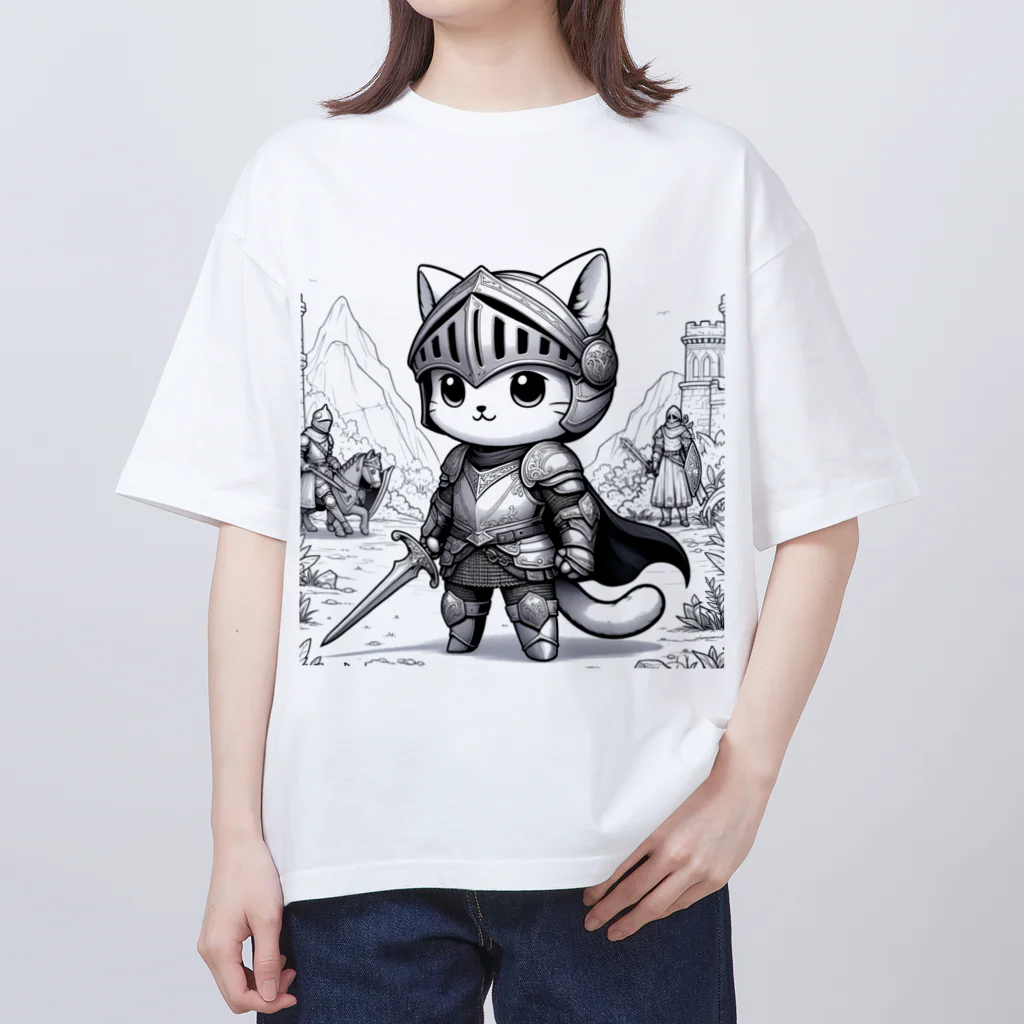 われらちきゅうかぞくのナイト キャッツ(Knight Cats) Oversized T-Shirt